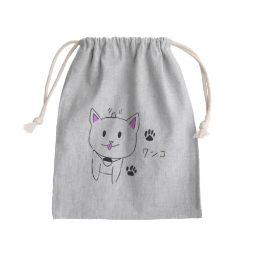 犬のワンコくん Mini Drawstring Bag