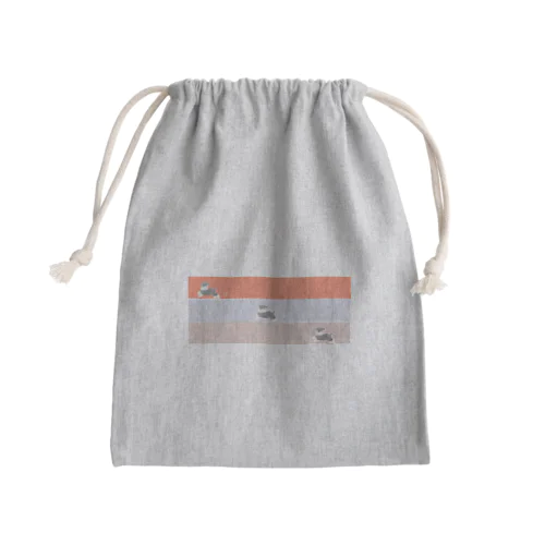 かけっこ大好きシュナウザー Mini Drawstring Bag