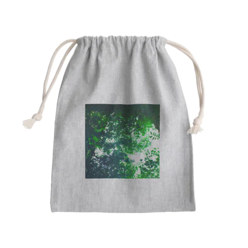 水の中の世界 Mini Drawstring Bag