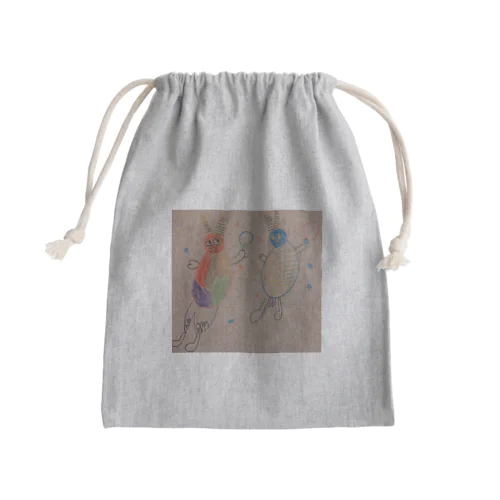 おにさんず Mini Drawstring Bag