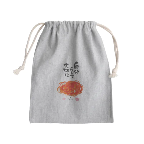 もじゃもじゃくん Mini Drawstring Bag