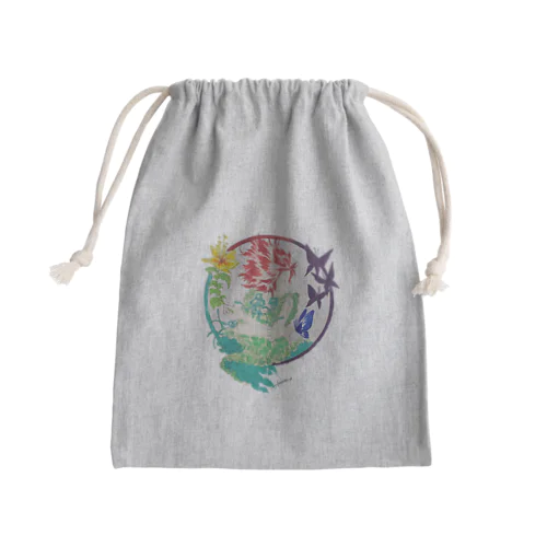 蝶よ花よ Mini Drawstring Bag