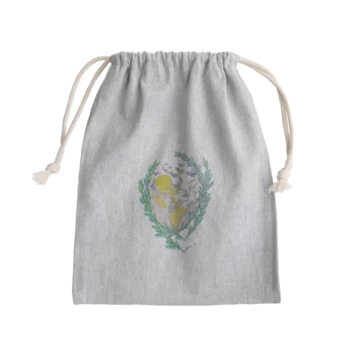 月にくちづけ Mini Drawstring Bag