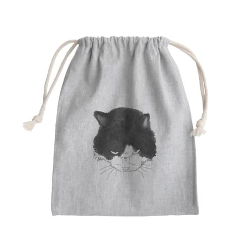 睨みネコ, Mini Drawstring Bag