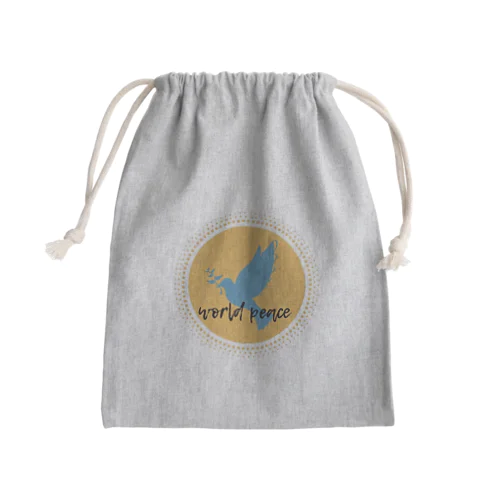 peace. Mini Drawstring Bag