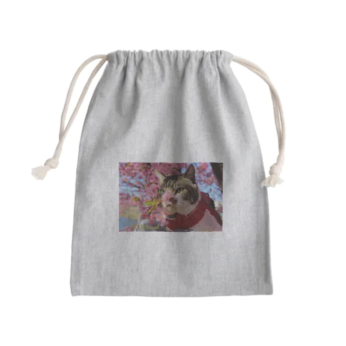 リキちゃんと桜のおはな Mini Drawstring Bag