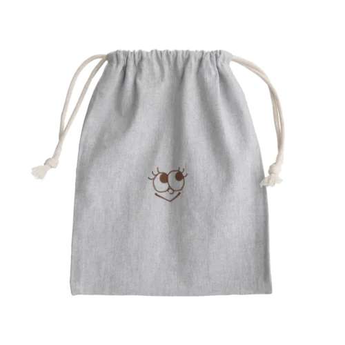 カオカオ　ニコチャン　Kao Niko-chan Mini Drawstring Bag