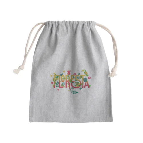 La Floresta（背景透明） Mini Drawstring Bag