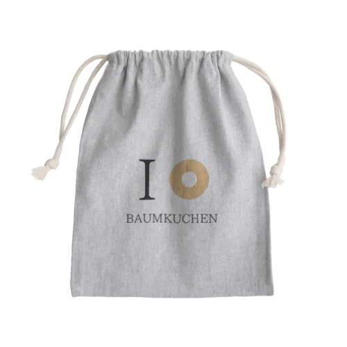 I LOVE BAUMKUCHEN Mini Drawstring Bag