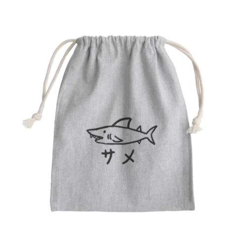 ただのサメ Mini Drawstring Bag