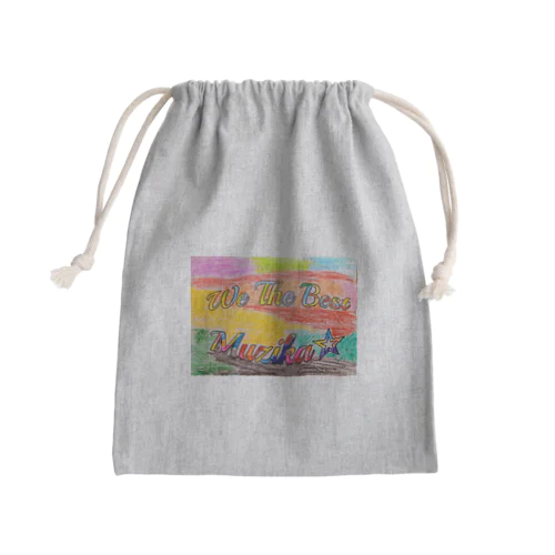 We the best muzikaロゴ　～エロア バージョン～ Mini Drawstring Bag