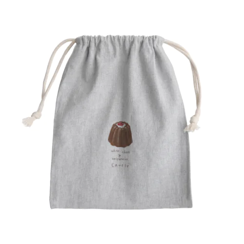 カヌレ！(ホワイトチョコとラズベリー) Mini Drawstring Bag