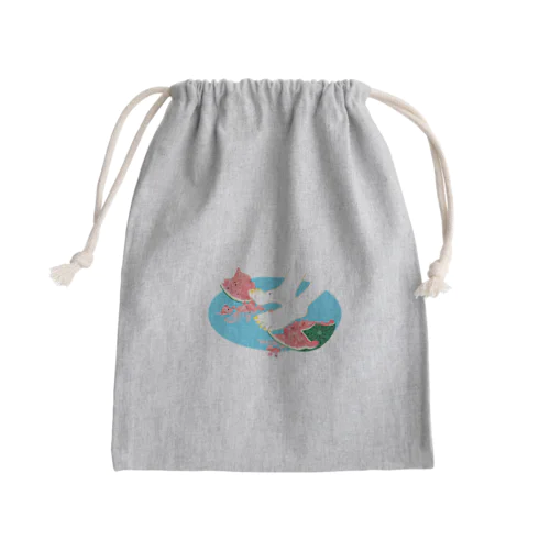 スイカ割り Mini Drawstring Bag