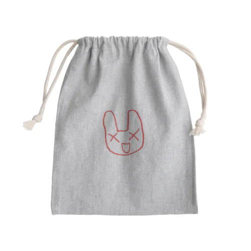 ばってんウサギちゃん Mini Drawstring Bag