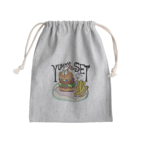 ハンバーガーヤミーセット⭐︎ Mini Drawstring Bag