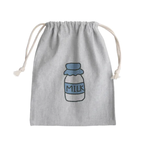 手書きイラスト　牛乳 Mini Drawstring Bag