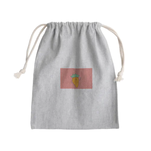 にんじん丸 Mini Drawstring Bag