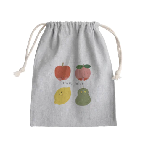 フルーツジュース Mini Drawstring Bag