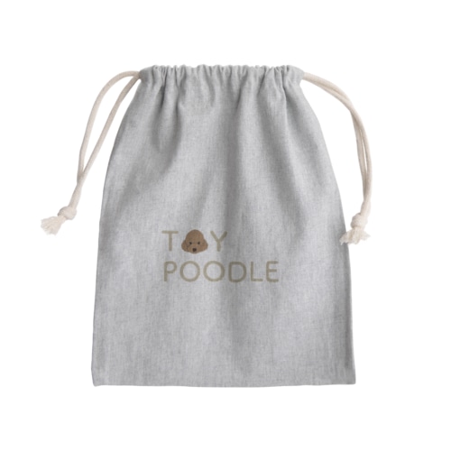 トイプードル【わんデザイン 4月】 Mini Drawstring Bag
