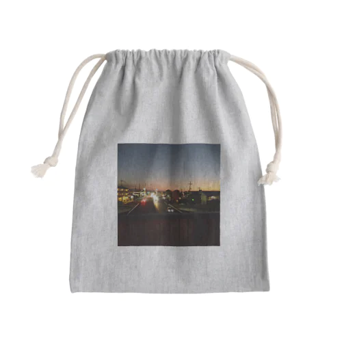 夕暮れどき Mini Drawstring Bag