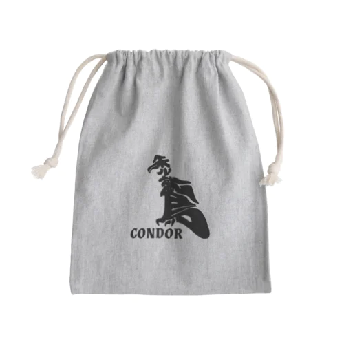 こんなカンジ？（漢字）　禿鷲:コンドル Mini Drawstring Bag