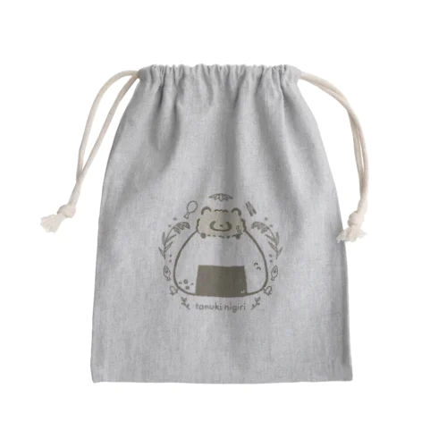 たぬきにぎり Mini Drawstring Bag