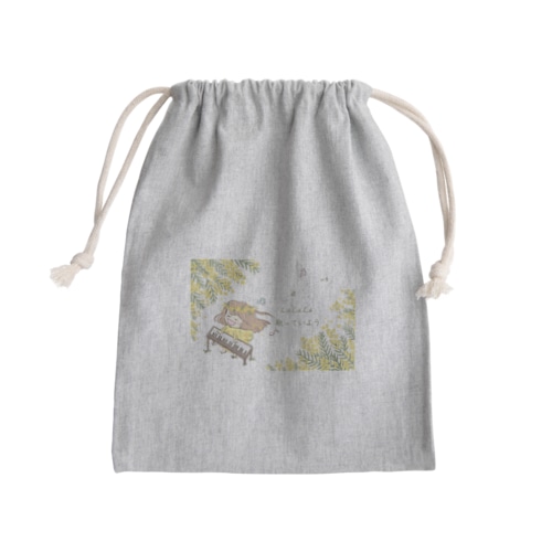 ミモザおしのちゃん② Mini Drawstring Bag