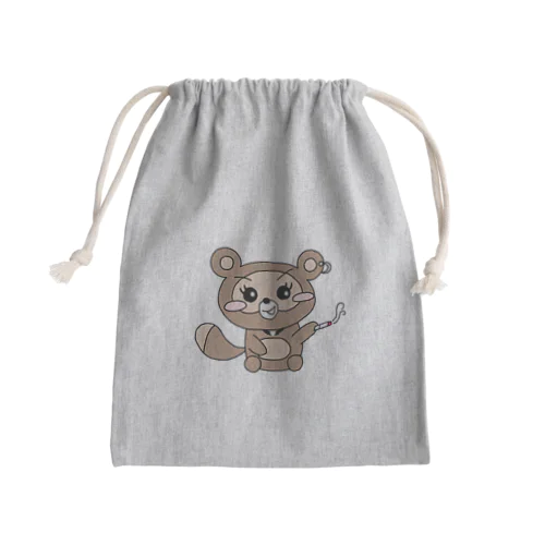 ぐれたぬき Mini Drawstring Bag