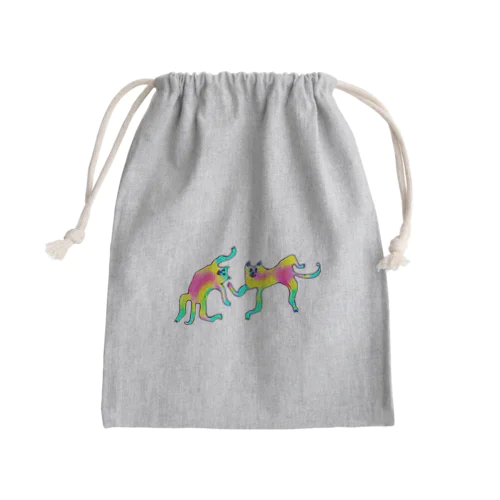 ケモノダンス Mini Drawstring Bag