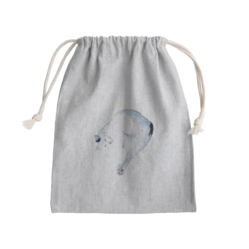 一応、猫。 Mini Drawstring Bag