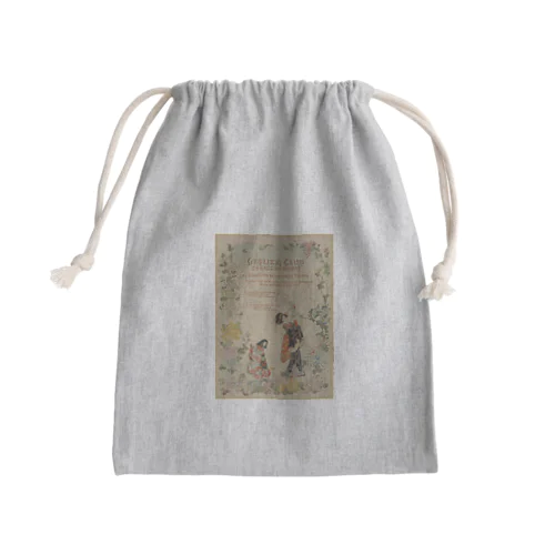 japanese prints Mini Drawstring Bag