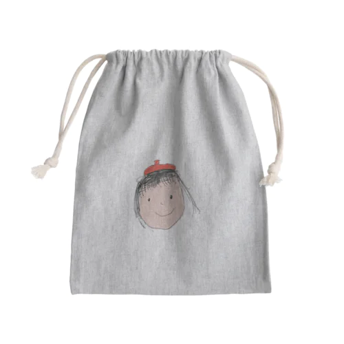 こどもイラストベレー帽 Mini Drawstring Bag