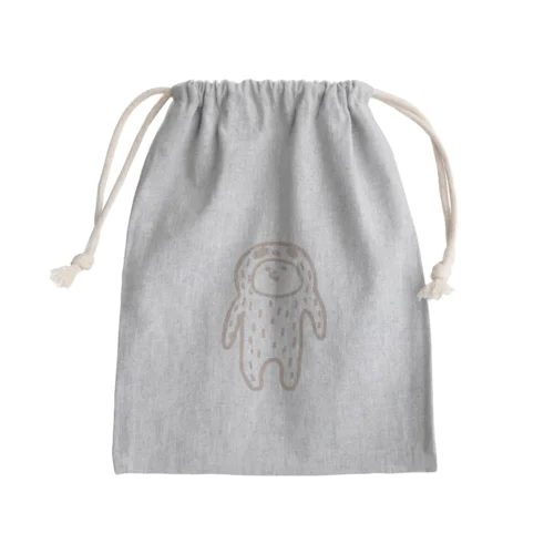 ナマケモノくま（ナチュラル） Mini Drawstring Bag