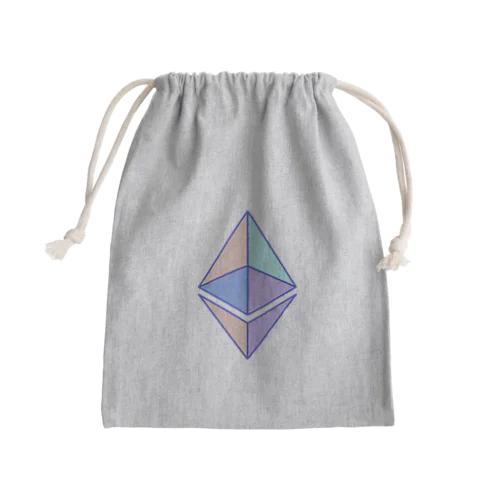 eth glyph colored Mini Drawstring Bag