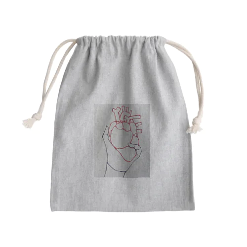 お洒落な心臓 Mini Drawstring Bag