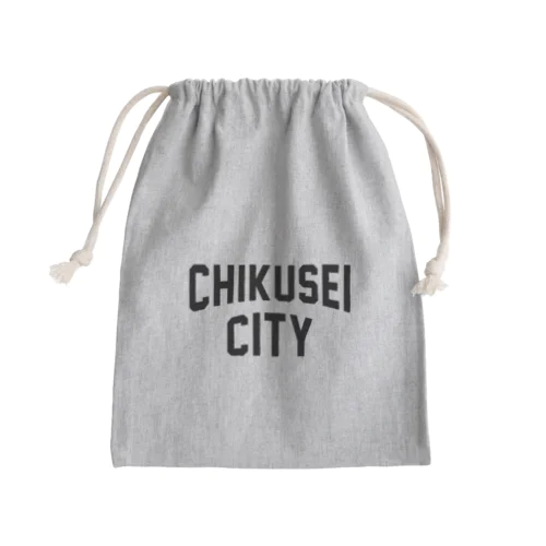 筑西市 CHIKUSEI CITY Mini Drawstring Bag
