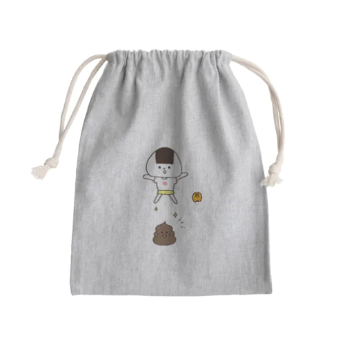 おにぎりとうんち！ Mini Drawstring Bag