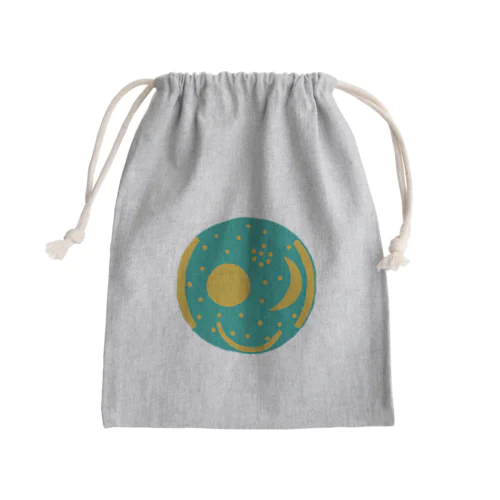 天文盤　舟と日の出日の入りつき Mini Drawstring Bag