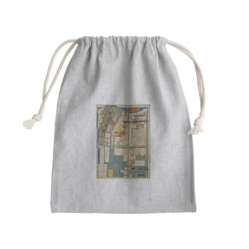 本所深川絵図 Mini Drawstring Bag