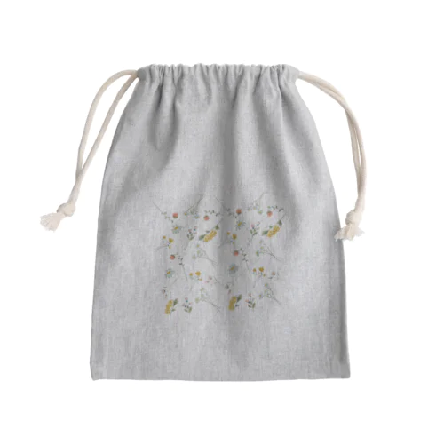 花柄5 Mini Drawstring Bag