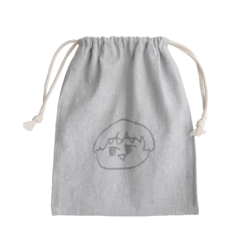 4コマ「美容院」タイトルキャラクター Mini Drawstring Bag
