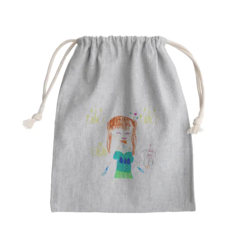 お姫様（字なし Mini Drawstring Bag