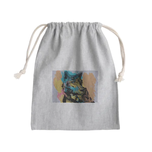 狼 Mini Drawstring Bag