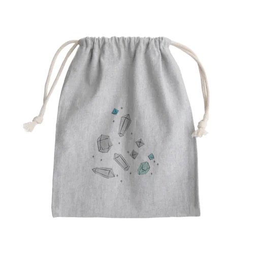 青い石 Mini Drawstring Bag