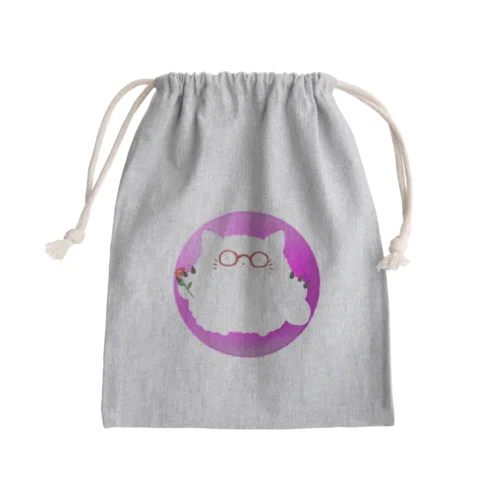 モフねこ Mini Drawstring Bag