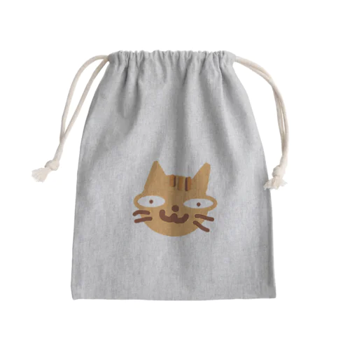 目つきの悪い三毛猫 Mini Drawstring Bag
