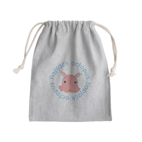 Flapjack Octopus(メンダコ) 英語バージョン Mini Drawstring Bag