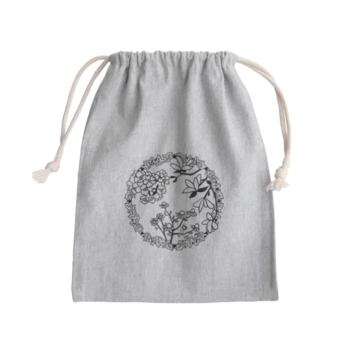 mamebana巾着 Mini Drawstring Bag