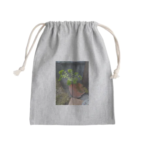 クジャクシダ Mini Drawstring Bag
