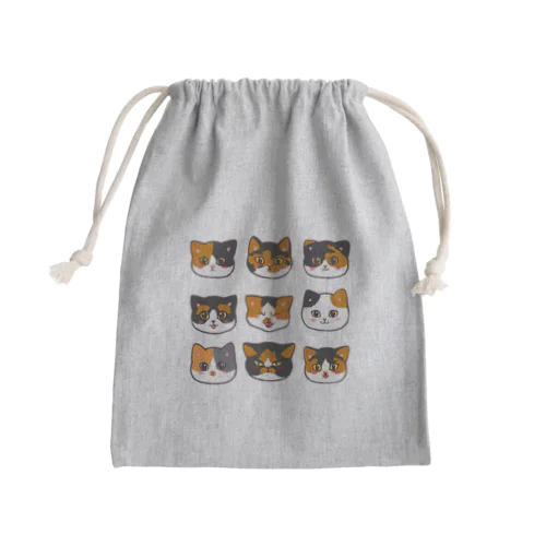 うちのミケちゃん Mini Drawstring Bag